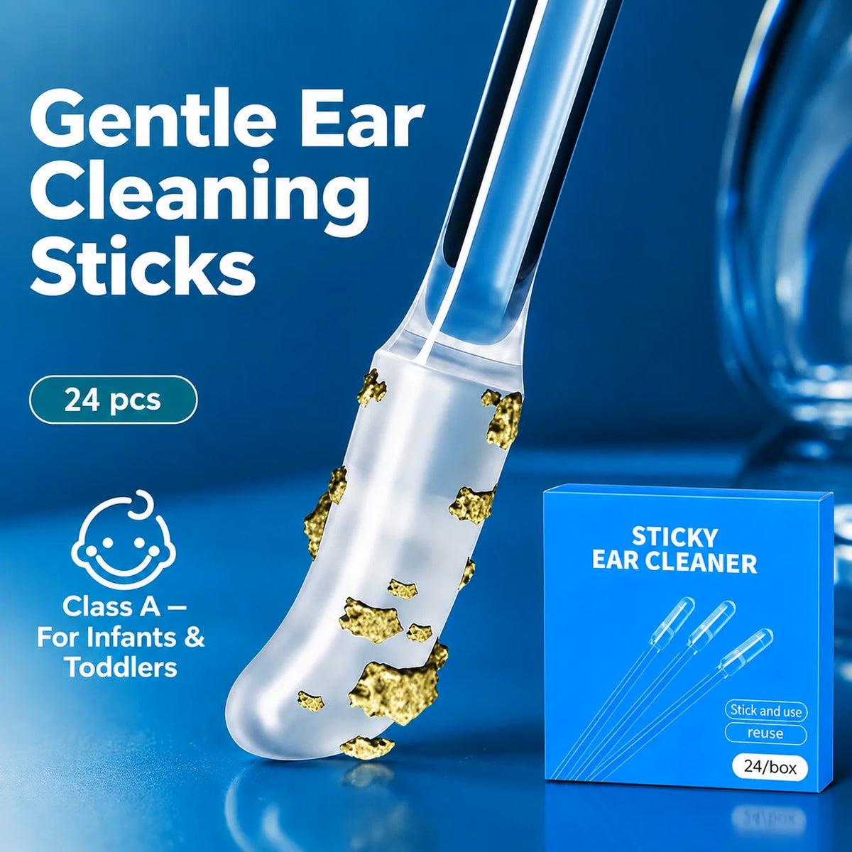 Reusable Sticky Ear Cleaning Sticks