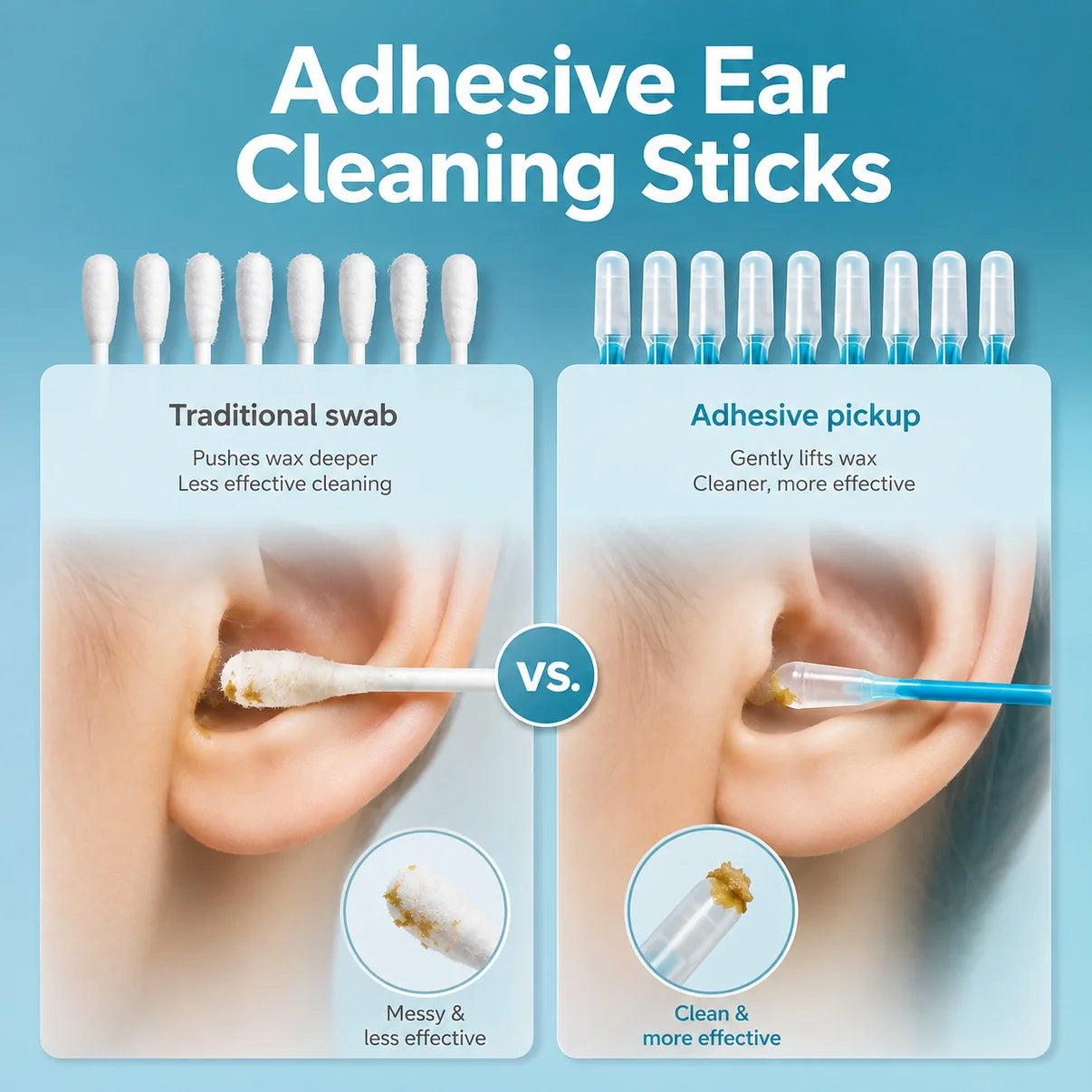Reusable Sticky Ear Cleaning Sticks